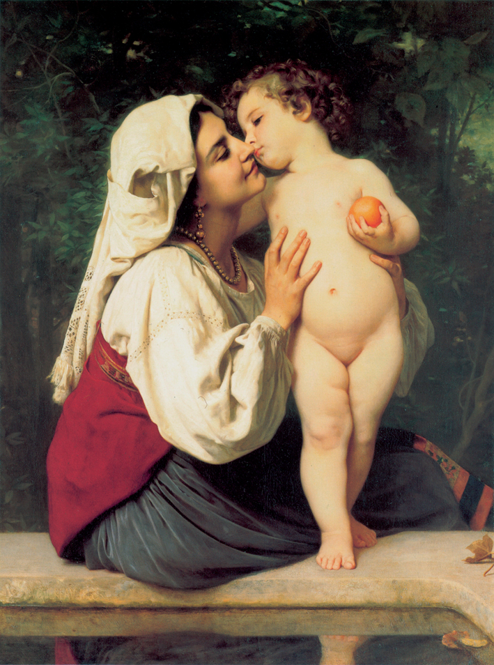  阿道夫·布格罗 Adolphe Bouguereau —— 亲吻